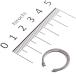90601-001-000 Honda оригинальный пружинное стопорное кольцо 17mm
