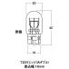 [ производитель наличие есть ] AWB77OR M&amp;Hmatsusima обычный клапан(лампа) 12V21/5W Stop / tail лампочка ( orange ) (2 штук входит ) JP магазин 