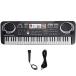 61 keyboard electron keyboard multifunction 16 tone 10 kind rhythm light weight compact child piano practice toy __