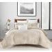 ̵Lionel Richie Home Lifestyle Collection - 7 Piece Lightweight Queen Size Comforter Set - Tan/Wave 100% Polyester Soft Comforter (1 Com¹͢
