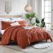 ̵Swift Home Rukai 100% Cotton Washed Clip Jacquard Gauze 5-Piece Bedding Comforter Set, All Season  Breathable, Oeko-TEX Certified - ¹͢