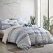 ̵Swift Home Anahita Washed 100% Cotton Yarn-Dyed Dobby Clip Dot Stripes 5-Piece Bedding Comforter Set, All Season  Breathable, Oeko-T¹͢