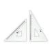  треугольник линейка акрил производства 18cm 2 листов комплект 77066 Hiroshima инструмент sinwa измерение 