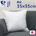 ほこりの出にくい ヌードクッション 35×35cm 正方形 日本製 寝れる クッション 中身 大きい 腰クッション クッションBODY  クッションカバー 洗える