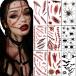  Halloween лицо наклейка царапина украшение тату-наклейка .. Halloween костюмированная игра корпус наклейка . клей лицо наклейка kmo. гнездо Halloween макияж наклейка cosplay Halo 