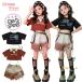  Denim брюки Kids танцевальный костюм выставить hip-hop k-pop костюм Корея Kids .... tops t рубашка девочка Kids танцевальный костюм шорты чёрный b