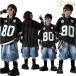 Kids танцевальный костюм чёрный белый синий hip-hop Baseball костюм костюм для гонок поясница шт способ полоса футболка Denim брюки выставить ребенок одежда девочка мужчина 