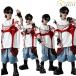  Kids танцевальный костюм белый красный синий hip-hop проверка поясница шт способ casual футболка брюки Denim выставить ребенок одежда девочка мужчина детская одежда принт 