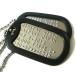  awareness . dog tag 2 sheets set army * self .. goods present. convex type engrave 