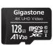 GIGASTONE microSDXC карта 128GB SD футляр для карточек имеется UHS-I U1 A1 V30 спецификация максимальный считывание брать . скорость 95MB/s Full HD видео фотосъемка соответствует GJMX-128GV3A1