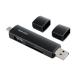  Sanwa Supply USB Type-C &amp; USB-A обе соответствует прямой ..SD/microSD устройство для считывания карт (USB порт имеется ) ADR-5TCMSD5BK