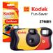 ko Duck 27 листов ..kodak FUN-SAVER800 27EX линзы имеется плёнка одноразовый камера камера мгновенной печати flash имеется 