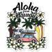  стикер L размер kalakauaave новый Kalakaua Ave Hawaiian рисунок tamo чемодан автомобиль доска для серфинга водостойкий . стикер водостойкий . стикер 