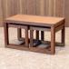 ne -тактный стол 3 позиций комплект Англия Vintage щеки Mid-century Северная Европа 