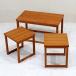 ne -тактный стол 3 позиций комплект Англия Vintage щеки Mid-century Северная Европа 