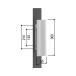 YKKAP KAG-H-102-TD/YS7TD plate кнопка ручка * кейс для замены комплект * простой установка * предотвращение преступления усиленный * магазин дверь * plate модель 