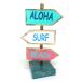 ハワイアン雑貨 インテリア ハワイアン☆ミニ☆ガイドスタンド(ALOHA・SURF・BEACH) ハワイ お土産 ハワイアン 雑貨 インテリア