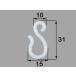 LIXIL(INAX) shower curtain for S character hook (1 piece ) R-3