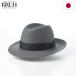 BRUSH UP HATTER BRUH �t�F���g�n�b�g �H�~ �X�q �����Y ���f�B�[�X Wool Center Crease Hat �O���[