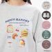  tops тренировочный длинный рукав большой размер Miffy герой принт вышивка хлопок обратная сторона шерсть женский Honeys мед z Miffy |.. tops 