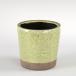 COLOR GLAZED POT LIME GREEN color gray zdo pot lime green Dulton ceramics pot CH14-G516LGN (S:0240)