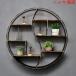  настенная полка орнамент полки 80x12x80cm metal дерево wall подставка la палочка железный полка витрины пространство практическое применение стена поверхность место хранения украшение living 