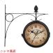  орнамент двусторонний часы античный способ настенные часы тихий звук retro 13.5cm диаметр Северная Европа часы запад европейский роскошный смешанные товары продолжение секунд игла интерьер узор изменение 