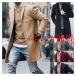  Пальто Честерфилд мужской длинное пальто tailored jacket ходить на работу посещение школы внешний 20 плата 30 плата 40 плата 50 плата осень-зима длинный длина одноцветный casual 