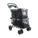  домашнее животное Cart собака для Cart собака коляска, выдерживаемая нагрузка 20Kg 4 колесо складной домашнее животное Cart, верх и низ 2 уровень independent корзина модель собака для Cart, многофункциональный легкий средний для маленьких собак коляска кошка 