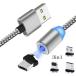 3in1 зарядка кабель LT8 булавка +MicroUSB+Type-C 3 вид магнит терминал 1 шт. 3 позиций USB зарядка кабель iPhone iPad android смартфон и т.п.. зарядка . магнитный HOP-MNCB3IN1