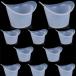  наглазник . глаз cup . глаз жидкость контейнер шкала . имеется 8ml половина прозрачный 10 шт. комплект ( половина прозрачный 10 шт )