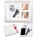  baby рама отпечаток руки пара type Северная Европа из дерева baby фоторамка младенец подарок (White, чернила накладка 1 листов имеется )
