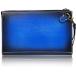  клатч мужской ручная сумочка натуральная кожа свадьба итальянский кожа kali graph .-( голубой )