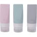  заполняющий бутылка силикон производства небольшое количество . контейнер путешествие 3 шт. комплект розовый зеленый серый 38ml( розовый зеленый серый 38ml)