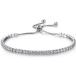  браслет Cubic Zirconia серебряный цвет цепь браслет женский ( one размер )