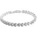 myaomyao Cubic Zirconia серебряный elegant Heart теннис браслет аксессуары ( серебряный, one размер )