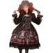 re Delay ji- Лолита сарафан One-piece Gothic and Lolita костюмированная игра платье колено длина ( черный, Free Size)