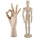 te sun doll 2 point set wooden hand left hand mannequin .. moveable fine art interior accessory stand doll x1 + hand x1