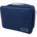 ga jet сумка ящик для кабелей место хранения 3 слой большая вместимость водонепроницаемый путешествие pc периферийные устройства ( темно-синий цвет )