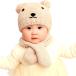mya Otti baby вязаная шапка . muffler 2 позиций комплект .. младенец новорожденный зима уголок имеется защищающий от холода меры ( бежевый, 3-3 Years)