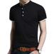  Captain * Kei casual частота цвет рубашка короткий рукав мужской ( черный, 2XL)