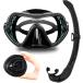 shuno-ke кольцо комплект дайвинг маска . можно хранить snorkel воздуховод "snorkel" комплект 2 позиций комплект чёрный (2 позиций комплект ( чёрный ), M)