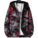 amatsu двусторонний Zip выше Parker ветровка casual внешний рисунок мужской ( красный модель C, XL)
