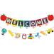  Galland wellcome флаг 2 шт украшение welcome Galland стена украшение украшение присоединение украшение установка 