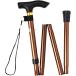  складной трость палка легкий aluminium длина 5 -ступенчатый настройка все 6 цвет ( Brown )