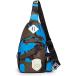  модный Kids детский камуфляж one сумка на плечо сумка "body" наклонный .. рюкзак задний мужчина девочка ( голубой )