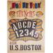  stencil сиденье алфавит большой знак & цифра комплект U.S.BOSTON SSBTcm( чёрный, 4cm)