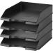  лоток для писем A4 документы регулировка документы tray настольный место хранения раздвижной ABS легкий сборка 1 минут сложенный накладывающийся возможность офис ( чёрный 4 уровень, A4)