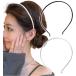  лента-ободок лента для волос искусственная кожа маленький глаз модный взрослый casual простой Корея способ 2 шт. комплект ( черный + белый )
