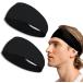 . пот скорость . лента для волос головная повязка пот прекращение мужской женский спорт . лицо мужской лента для волос пот прекращение частота 2 листов комплект MDM( черный 2 листов комплект )